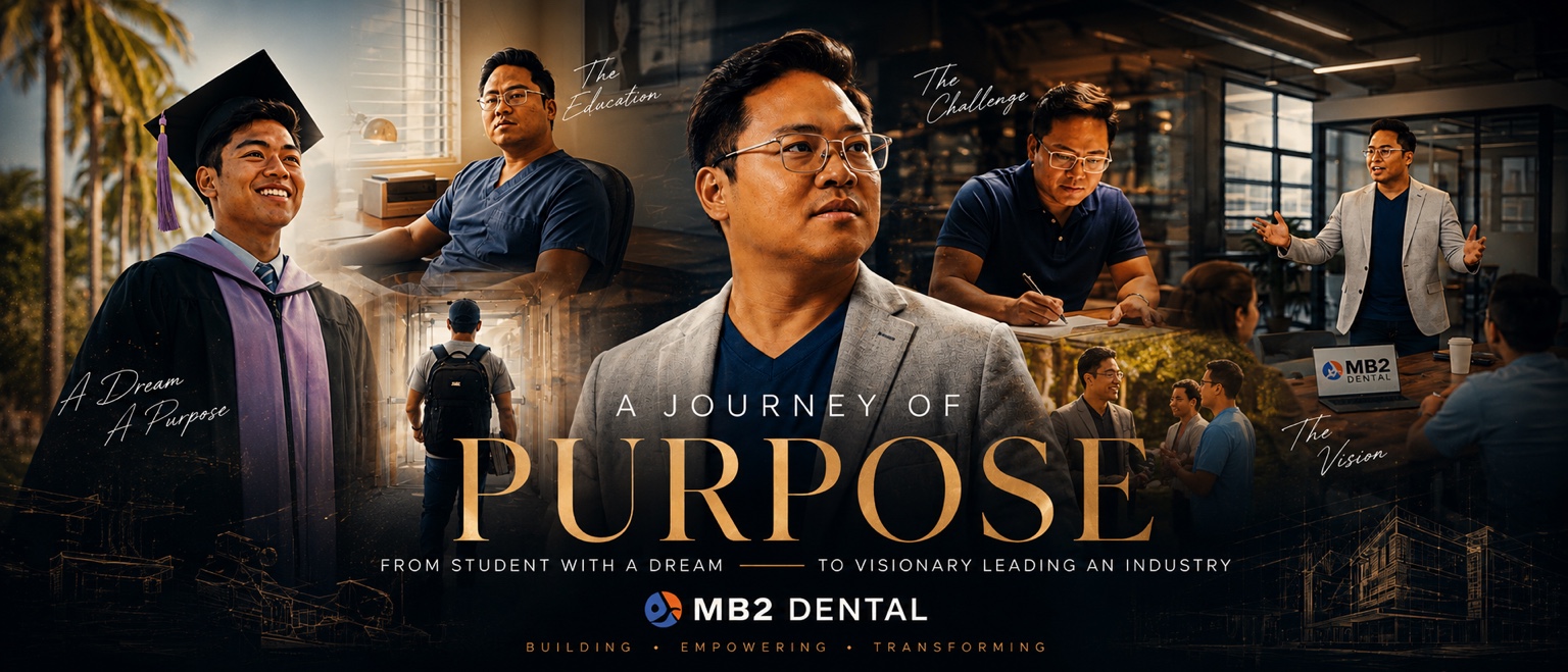 A Journey of Purpose — MB2 Dental founder story across multiple eras